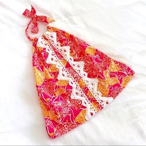 Lilly Pulitzer Jubilee Girls Halter Top Size 4